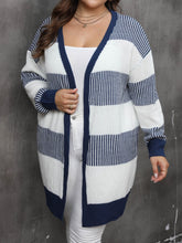 Load image into Gallery viewer, Plus Size Open Front Long Sleeve Cardigan