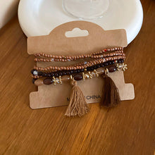 Load image into Gallery viewer, Tassel Rice Bead Bracelet