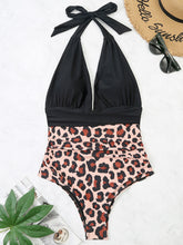 Load image into Gallery viewer, Halter Neck One-Piece Swimwear