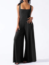 Load image into Gallery viewer, Square Neck Wide Strap Jumpsuit