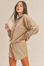 Load image into Gallery viewer, MABLE Corduroy Half Zip Top and Shorts Set