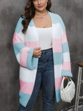 Load image into Gallery viewer, Plus Size Open Front Long Sleeve Cardigan