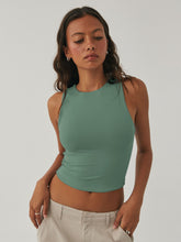 Load image into Gallery viewer, Round Neck Cropped Tank