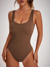 Load image into Gallery viewer, Scoop Neck Wide Strap Active Bodysuit