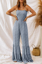 Load image into Gallery viewer, Smocked Printed Wide Strap Jumpsuit