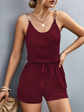 Load image into Gallery viewer, Scoop Neck Romper with Pockets