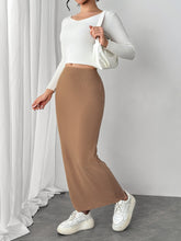 Load image into Gallery viewer, Maxi Knit Wrap Skirt