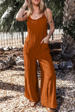 Load image into Gallery viewer, Scoop Neck Spaghetti Strap Jumpsuit