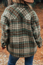 Load image into Gallery viewer, Plaid Button Up Long Sleeve Jacket