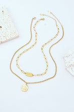 Load image into Gallery viewer, Gold-Plated Double-Layered Pendant Necklace