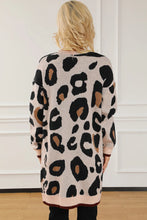 Load image into Gallery viewer, Leopard Open Front Long Sleeve Cardigan