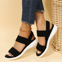 Load image into Gallery viewer, Rubber Open Toe Low Heel Sandals