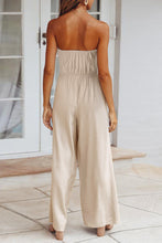 Load image into Gallery viewer, Tied Cutout Tube Wide Leg Jumpsuit