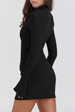 Load image into Gallery viewer, Mock Neck Long Sleeve Mini Dress