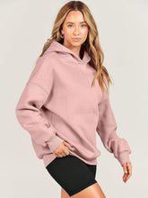 Load image into Gallery viewer, Dropped Shoulder Long Sleeve Hoodie