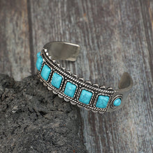 Load image into Gallery viewer, Alloy Inlaid Natural Stone Bracelet