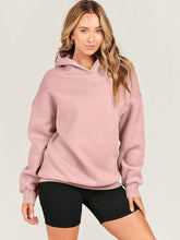 Load image into Gallery viewer, Dropped Shoulder Long Sleeve Hoodie