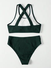 Load image into Gallery viewer, Crisscross Wide Strap Two-Piece Swim Set