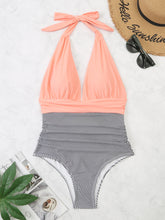 Load image into Gallery viewer, Halter Neck One-Piece Swimwear