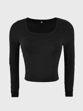 Load image into Gallery viewer, Scoop Neck Long Sleeve T-Shirt