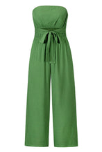 Load image into Gallery viewer, Tied Cutout Tube Wide Leg Jumpsuit