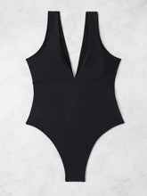 Load image into Gallery viewer, Plunge Wide Strap One-Piece Swimwear