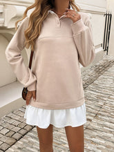 Load image into Gallery viewer, Devine Ruffle Hem Long Sleeve Mini Dress