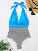 Load image into Gallery viewer, Halter Neck One-Piece Swimwear