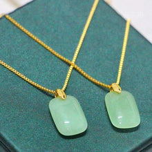 Load image into Gallery viewer, Gold-Plated Natural Stone Pendant Necklace