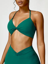 Load image into Gallery viewer, Twisted Halter Neck Active Bra