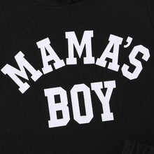 Load image into Gallery viewer, Kids MAMA&#39;S BOY Graphic Short Sleeve Hoodie and Shorts Set