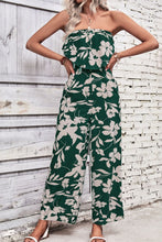 Load image into Gallery viewer, Floral Strapless Wide Leg Jumpsuit