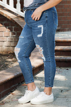 Load image into Gallery viewer, Plus Size Distressed Skinny Jeans