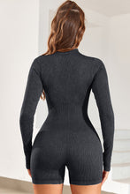 Load image into Gallery viewer, Mock Neck Long Sleeve Romper