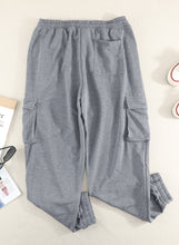 Load image into Gallery viewer, Plus Size Elastic Waist Joggers with Pockets