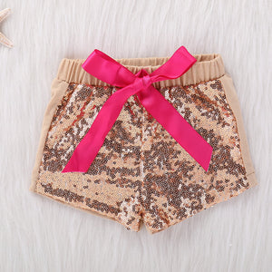 GIRLS Sequin Elastic Waist Shorts