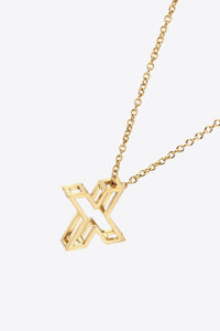 U to Z Letter Pendant Necklace