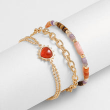 Load image into Gallery viewer, Heart Triple-Layered Bracelet