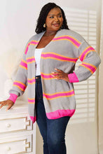 Load image into Gallery viewer, Woven Right Ribbed Long Sleeve Cardigan