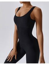 Load image into Gallery viewer, Wide Strap Sleeveless Active Jumpsuit