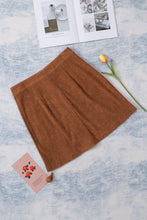 Load image into Gallery viewer, Buttoned Corduroy Mini Skirt