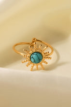 Load image into Gallery viewer, Natural Stone Sun Shape Open Ring