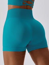 Load image into Gallery viewer, Wide Waistband Slim Fit Sports Shorts