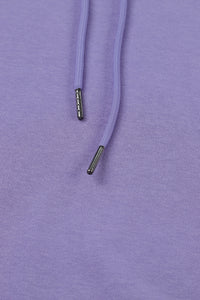 Drop Shoulder Hoodie with Slit