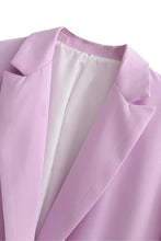 Load image into Gallery viewer, Lapel Collar Longline Blazer