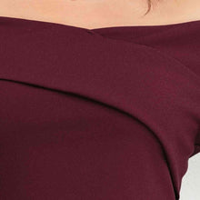 Load image into Gallery viewer, Plus Size Off-Shoulder Long Sleeve Cropped Top