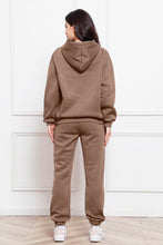 Load image into Gallery viewer, Drop Shoulder Long Sleeve Hoodie and Pants Set