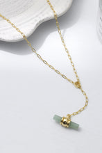 Load image into Gallery viewer, Gold-Plated Bar Pendant OT Chain Necklace