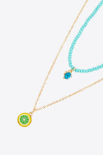 Load image into Gallery viewer, Fruit Pendant Double-Layered Necklace