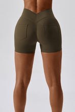 Load image into Gallery viewer, Wide Waistband Back Pocket Sports Shorts